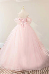 Esme | Gorgeous Light Pink Quinceanera Dresses with Bow - Stylish & Charming - Light Pink - PromDressClub